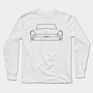 Austin Cambridge A60 classic car outline graphic (black) Long Sleeve T-Shirt